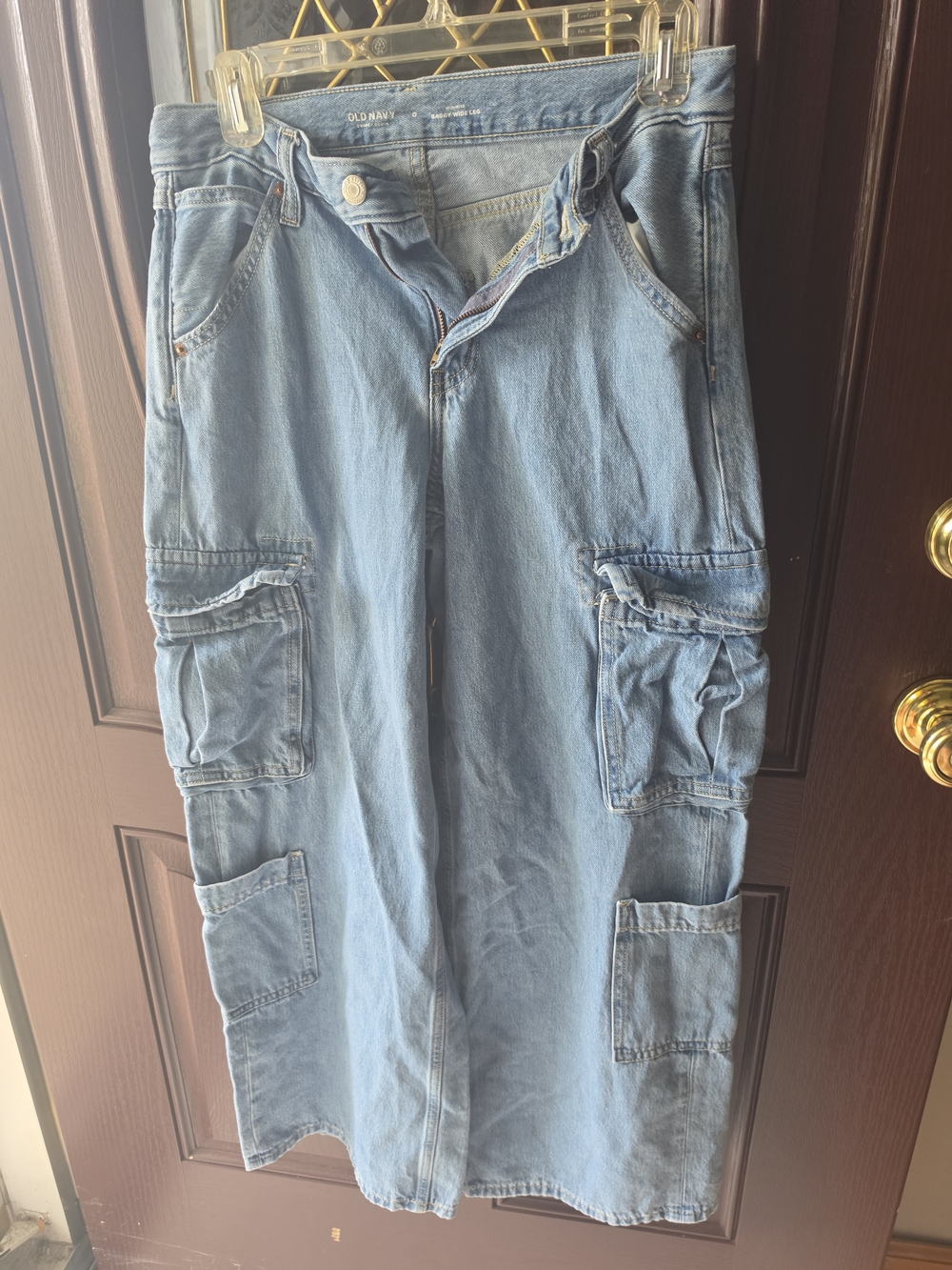 Old Navy Light Wash Women's Cargo Jeans
